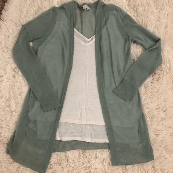 LOFT Sweaters - LOFT | Sheer Open Cardigan